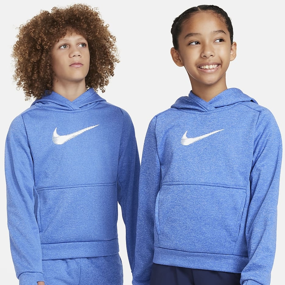 Thermal Fit Nike GIRLS OR Boys Hoodie pretty blue color